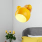 Frendorf | Nordic Style Globe Wandleuchte Holz & Metall 1 Lampe Wandleuchte für Restaurant Flur