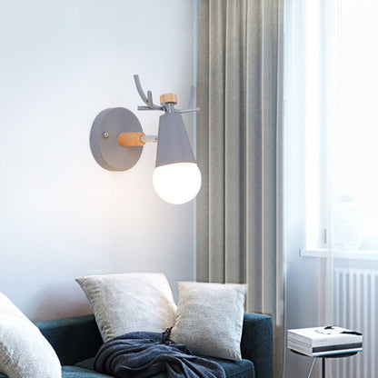 Frendorf | Nordic IJsconus Wandlamp met Hertenhoorns Metaal 1 Kop Sconcelamp voor Eetkamer