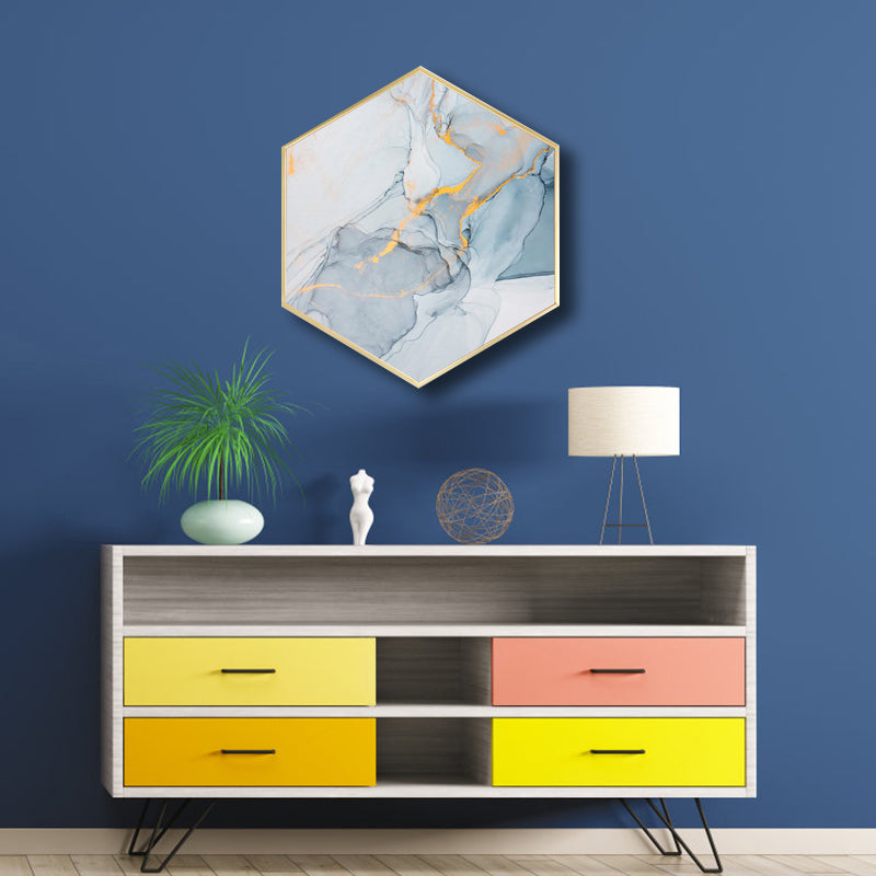 Frendorf | Ombre Patroon Wandkunst Print Moderne Canvas Textuur Schilderij in Zachte Kleur