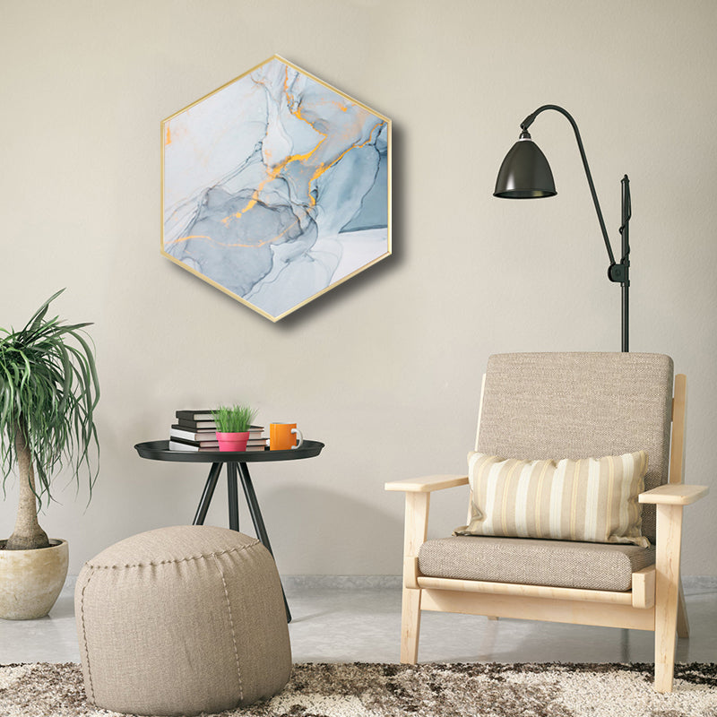 Frendorf | Ombre Patroon Wandkunst Print Moderne Canvas Textuur Schilderij in Zachte Kleur