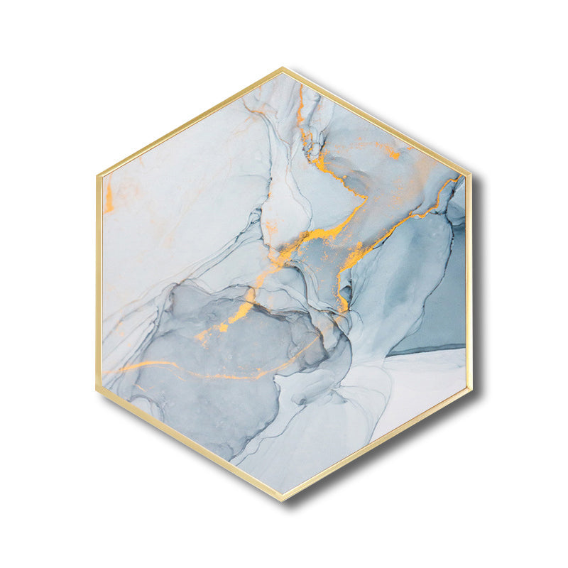 Frendorf | Ombre Patroon Wandkunst Print Moderne Canvas Textuur Schilderij in Zachte Kleur