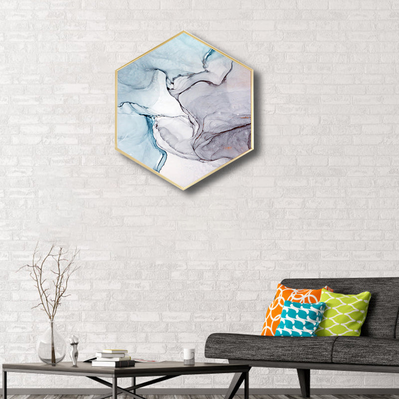 Frendorf | Ombre Patroon Wandkunst Print Moderne Canvas Textuur Schilderij in Zachte Kleur