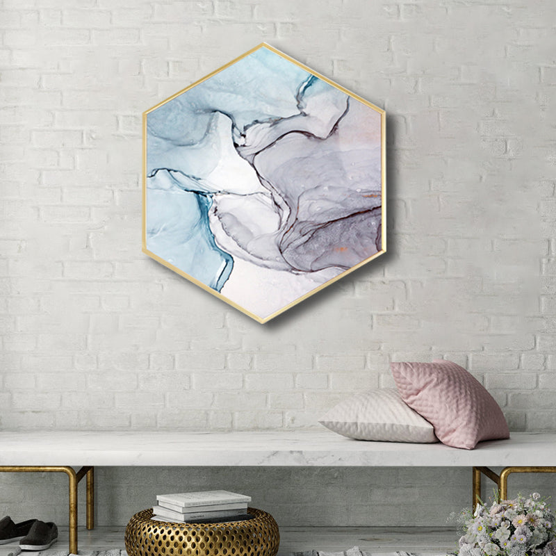 Frendorf | Ombre Patroon Wandkunst Print Moderne Canvas Textuur Schilderij in Zachte Kleur