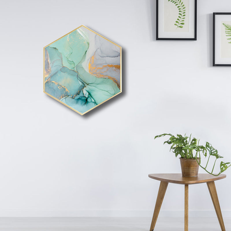 Frendorf | Ombre Patroon Wandkunst Print Moderne Canvas Textuur Schilderij in Zachte Kleur