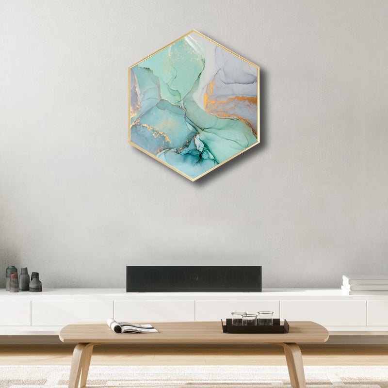 Frendorf | Ombre Patroon Wandkunst Print Moderne Canvas Textuur Schilderij in Zachte Kleur