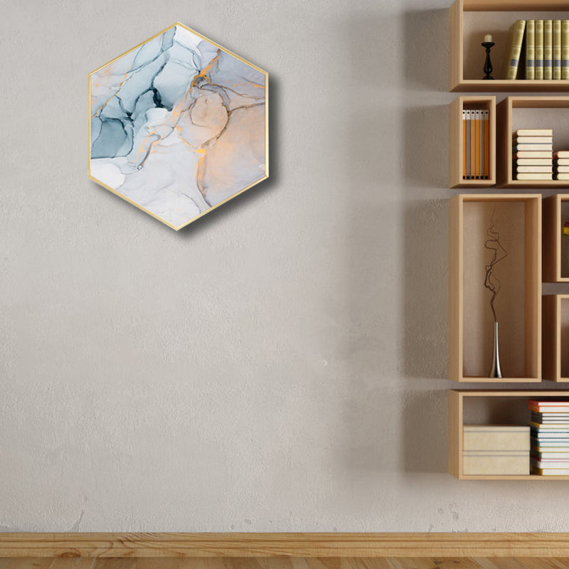 Frendorf | Ombre Patroon Wandkunst Print Moderne Canvas Textuur Schilderij in Zachte Kleur