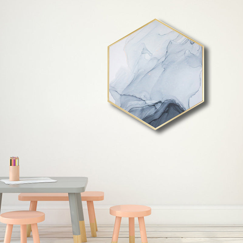 Frendorf | Ombre Patroon Wandkunst Print Moderne Canvas Textuur Schilderij in Zachte Kleur