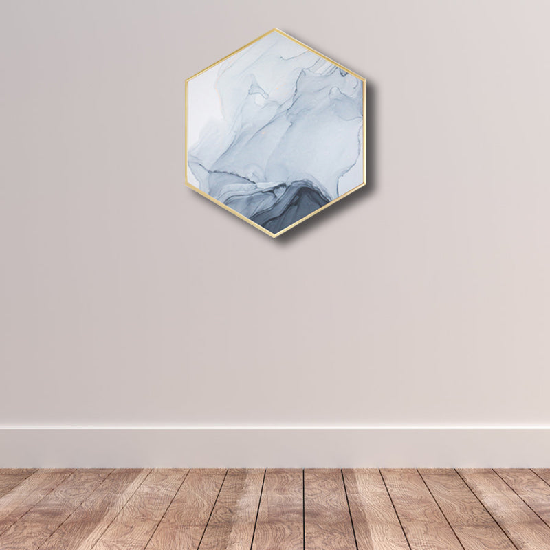 Frendorf | Ombre Patroon Wandkunst Print Moderne Canvas Textuur Schilderij in Zachte Kleur