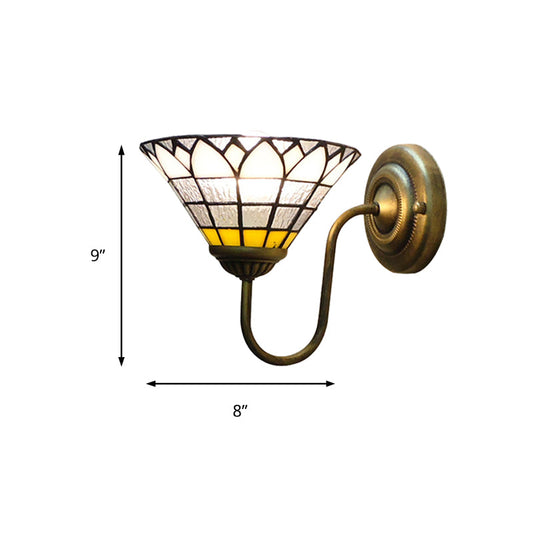 Frendorf | 1 Kopf Wand Licht Fixture Barock Lotus Klar Dimple Glas Wandlampe für Flur