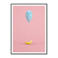 Frendorf | Balloon-Leinwanddruck Nordische Ästhetik Stillleben Wandkunst Dekor in Pastellfarbe