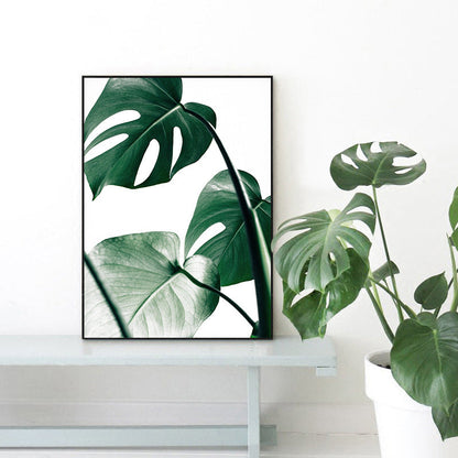 Frendorf | Texturiertes Botanisches Kunstdruck-Leinwand Skandinavischer Stil Gemälde für Mädchenzimmer