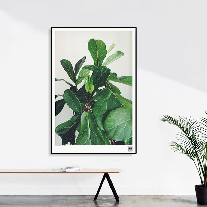 Frendorf | Texturiertes Botanisches Kunstdruck-Leinwand Skandinavischer Stil Gemälde für Mädchenzimmer