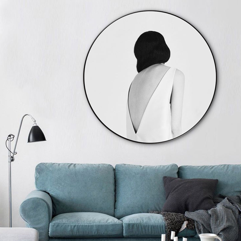 Frendorf | Moderne Stil Leinwanddruck Sanfte Farben Trendy Mädchen Malerei, Mehrere Größenoptionen