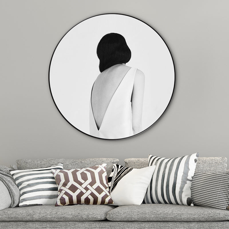 Frendorf | Moderne Stil Leinwanddruck Sanfte Farben Trendy Mädchen Malerei, Mehrere Größenoptionen
