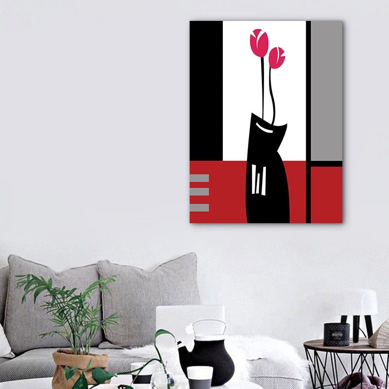 Frendorf | Blumenarrangement Wandkunst Dekor Pastellfarbe Leinwandmalerei, Texturiert, Mehrere Größen