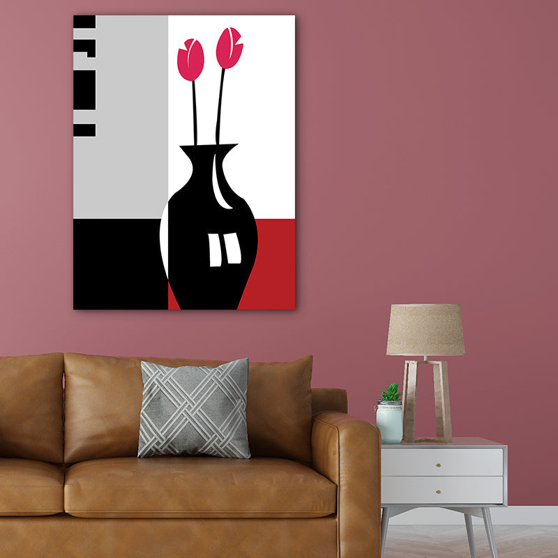 Frendorf | Blumenarrangement Wandkunst Dekor Pastellfarbe Leinwandmalerei, Texturiert, Mehrere Größen