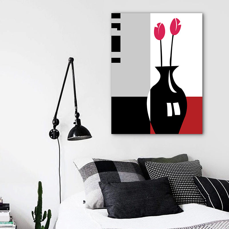 Frendorf | Blumenarrangement Wandkunst Dekor Pastellfarbe Leinwandmalerei, Texturiert, Mehrere Größen