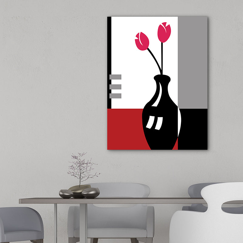 Frendorf | Blumenarrangement Wandkunst Dekor Pastellfarbe Leinwandmalerei, Texturiert, Mehrere Größen