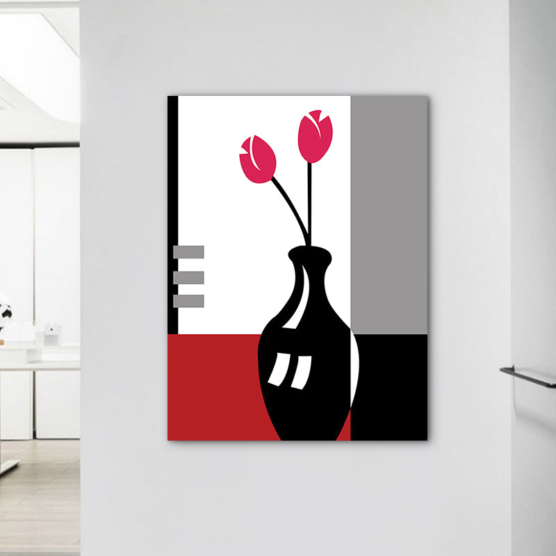 Frendorf | Blumenarrangement Wandkunst Dekor Pastellfarbe Leinwandmalerei, Texturiert, Mehrere Größen