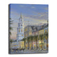 Frendorf | Grand Building View Painting Gelbes Impressionismus Stil Wandkunst Druck für Esszimmer