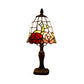 7"/6" Breite Glockenform Schlafzimmer Leseleuchte mit rosa gefärbtem Glas Tiffany Stil Schreibtischlampe in Pink