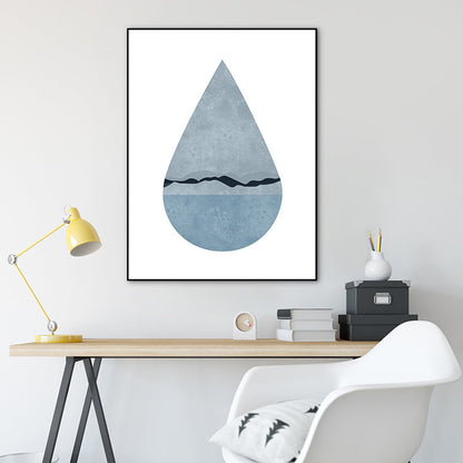 Frendorf | Vast Sea Landscape Eingewickelt Leinwand Skandinavisch Texturierte Zuhause Galerie Wand Kunst Print