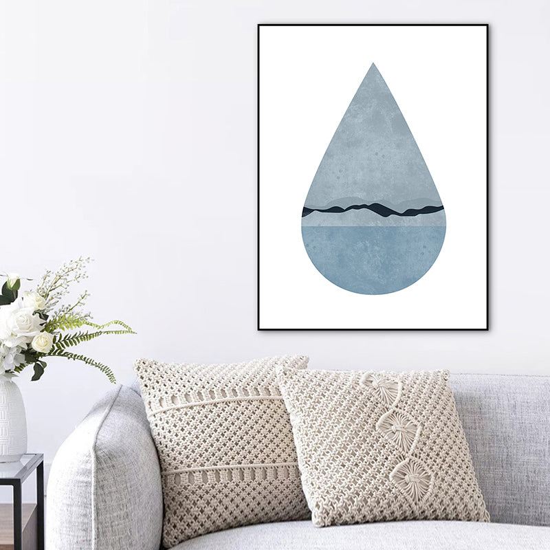 Frendorf | Vast Sea Landscape Eingewickelt Leinwand Skandinavisch Texturierte Zuhause Galerie Wand Kunst Print