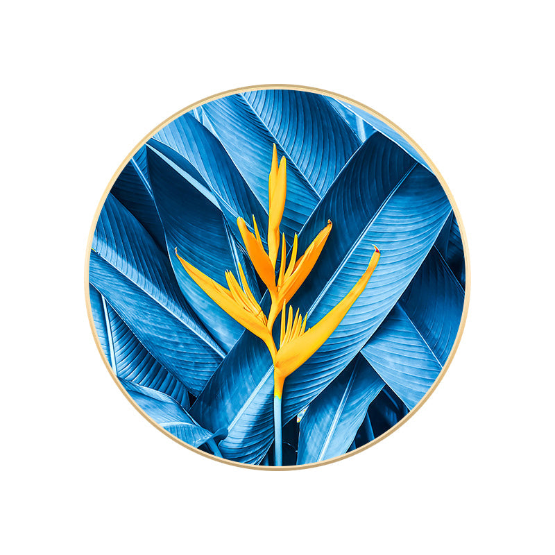 Frendorf | Blaue nordische Stil Malerei Botanische Leinwand für das Bad, in mehreren Größen erhältlich