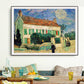 Frendorf | Texturierte Landhaus Wandkunst Dekor Leinwand Impressionismus Gemälde für das Wohnzimmer