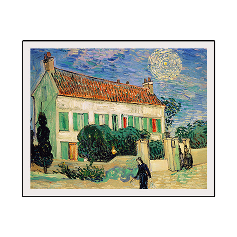 Frendorf | Texturierte Landhaus Wandkunst Dekor Leinwand Impressionismus Gemälde für das Wohnzimmer