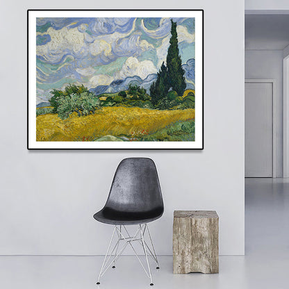 Frendorf | Texturierte Landhaus Wandkunst Dekor Leinwand Impressionismus Gemälde für das Wohnzimmer