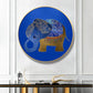 Frendorf | Elefant Wandkunst Dekor Texturiert Asiatischer Stil für Esszimmer Eingewickelte Leinwand