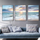 Frendorf | Vast Sea Scenery Leinwanddruck für das Esszimmer Fotografie Wandkunst Dekor, Set von drei