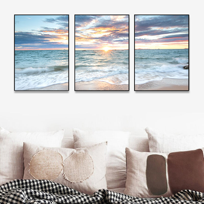 Frendorf | Vast Sea Scenery Leinwanddruck für das Esszimmer Fotografie Wandkunst Dekor, Set von drei