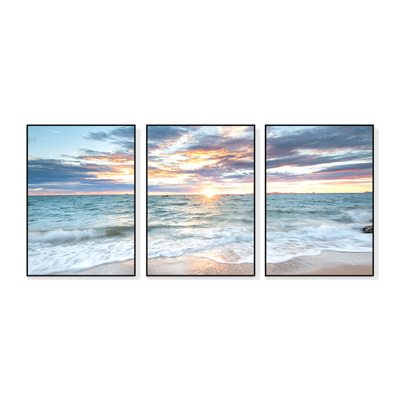 Frendorf | Vast Sea Scenery Leinwanddruck für das Esszimmer Fotografie Wandkunst Dekor, Set von drei