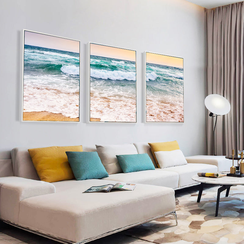 Frendorf | Vast Sea Scenery Leinwanddruck für das Esszimmer Fotografie Wandkunst Dekor, Set von drei