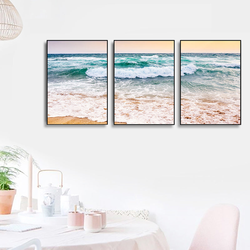 Frendorf | Vast Sea Scenery Leinwanddruck für das Esszimmer Fotografie Wandkunst Dekor, Set von drei
