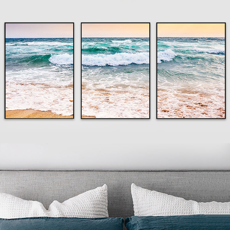 Frendorf | Vast Sea Scenery Leinwanddruck für das Esszimmer Fotografie Wandkunst Dekor, Set von drei