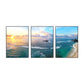 Frendorf | Vast Sea Scenery Leinwanddruck für das Esszimmer Fotografie Wandkunst Dekor, Set von drei