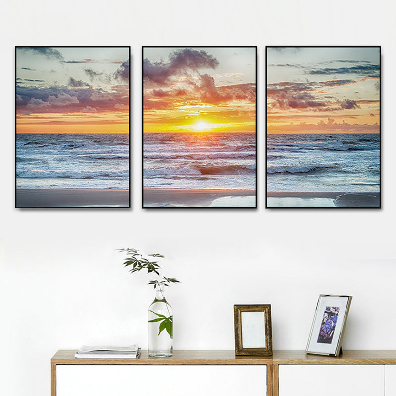 Frendorf | Vast Sea Scenery Leinwanddruck für das Esszimmer Fotografie Wandkunst Dekor, Set von drei
