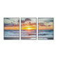 Frendorf | Vast Sea Scenery Leinwanddruck für das Esszimmer Fotografie Wandkunst Dekor, Set von drei