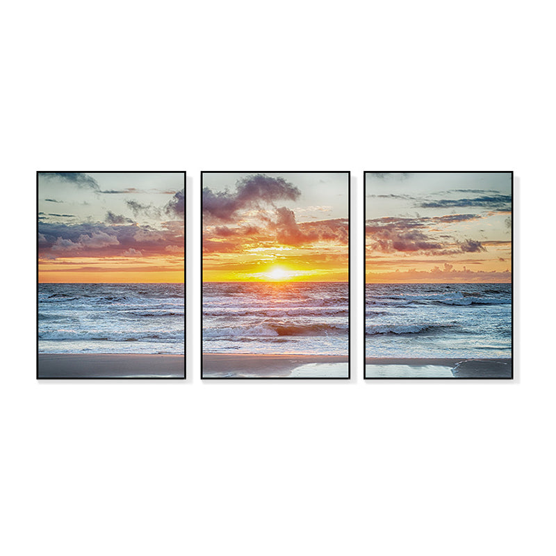 Frendorf | Vast Sea Scenery Leinwanddruck für das Esszimmer Fotografie Wandkunst Dekor, Set von drei
