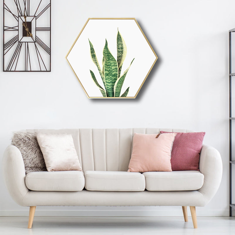 Frendorf | Botanische Blätter Wanddekoration Skandinavische Texturierte Badezimmer Leinwand, Verschiedene Größen