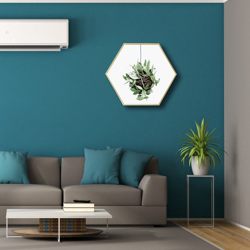 Frendorf | Botanische Blätter Wanddekoration Skandinavische Texturierte Badezimmer Leinwand, Verschiedene Größen