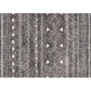 Frendorf | Witte en zwarte boheemse tapijt Polyester gestreept patroon tapijt huisdiervriendelijk wasbaar antislip achtergrond tapijt voor decoratie