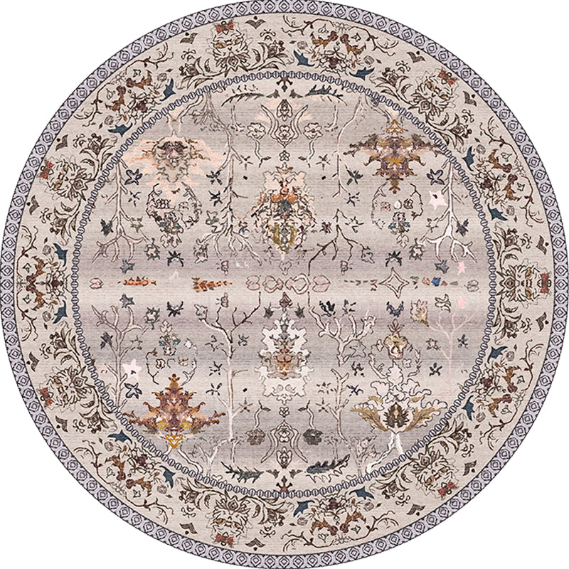 Frendorf | Mehrfarbig Shabby Chic Teppich Polyester Tribal Blumenmuster Teppich Haustierfreundlich Waschbar Antirutschunterseite Teppich zur Dekoration