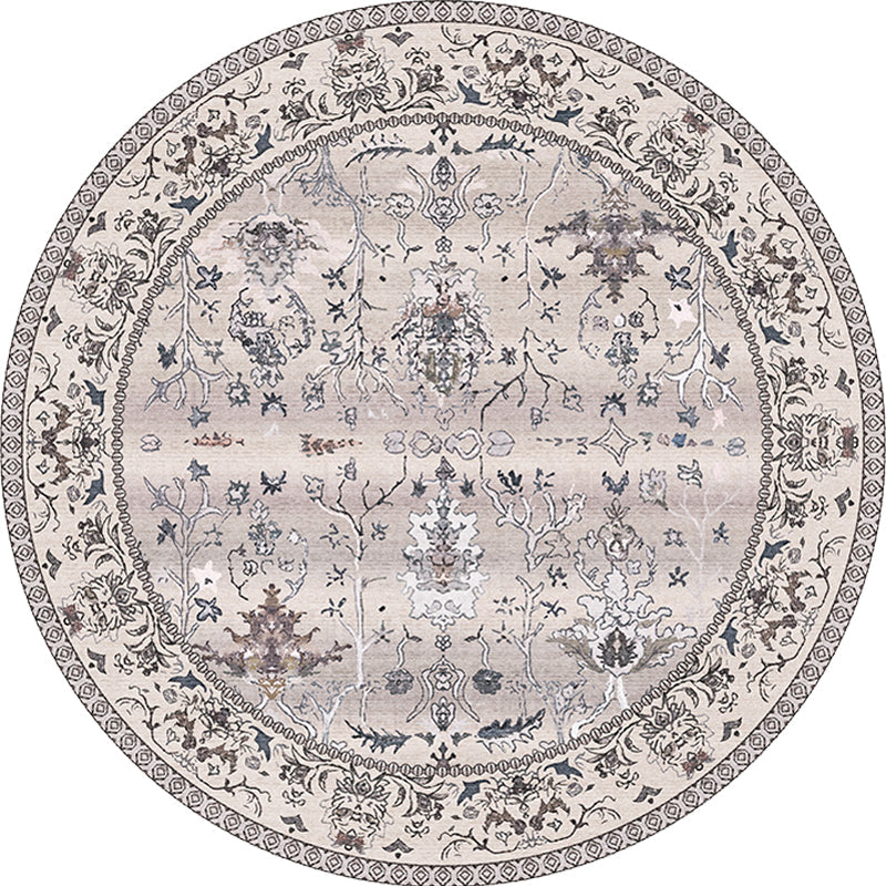 Frendorf | Mehrfarbig Shabby Chic Teppich Polyester Tribal Blumenmuster Teppich Haustierfreundlich Waschbar Antirutschunterseite Teppich zur Dekoration