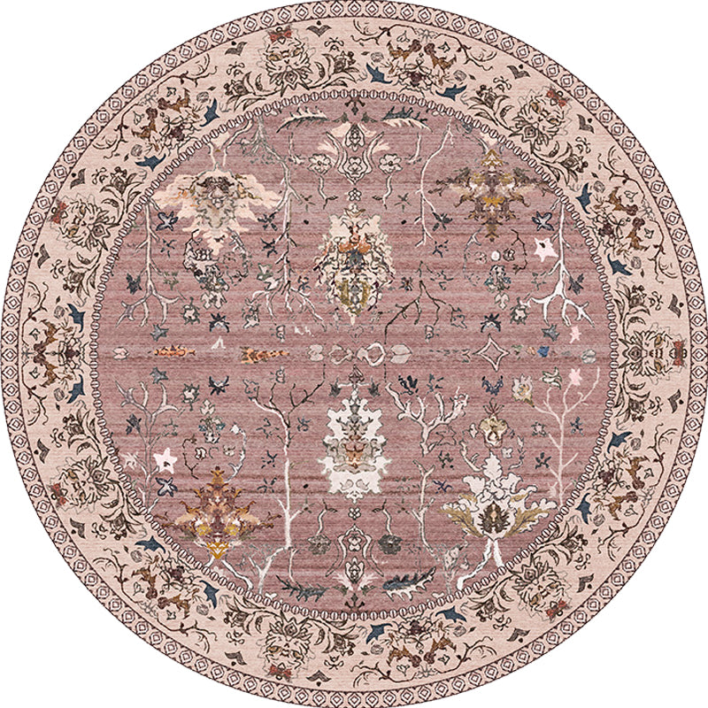 Frendorf | Mehrfarbig Shabby Chic Teppich Polyester Tribal Blumenmuster Teppich Haustierfreundlich Waschbar Antirutschunterseite Teppich zur Dekoration