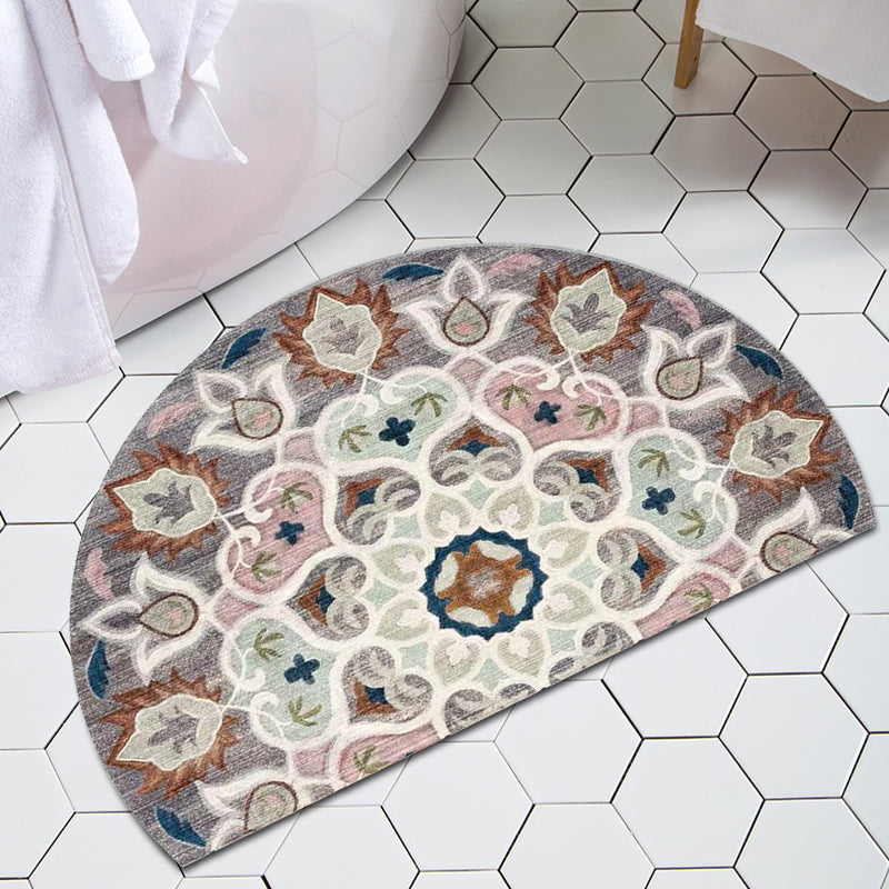 Frendorf | Bohemian Floral Pattern Teppich Multicolor Polyester Teppich Maschinenwaschbar Rutschfeste Rückseite Teppich für Wohnzimmer