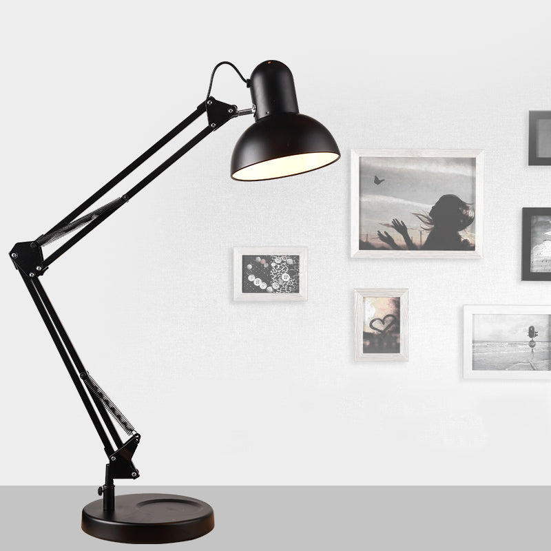 Dome Shade Task Desk Lamp Modernism Style Metall 1 Kopf Schlafzimmer Leselampe in Grün/Rot